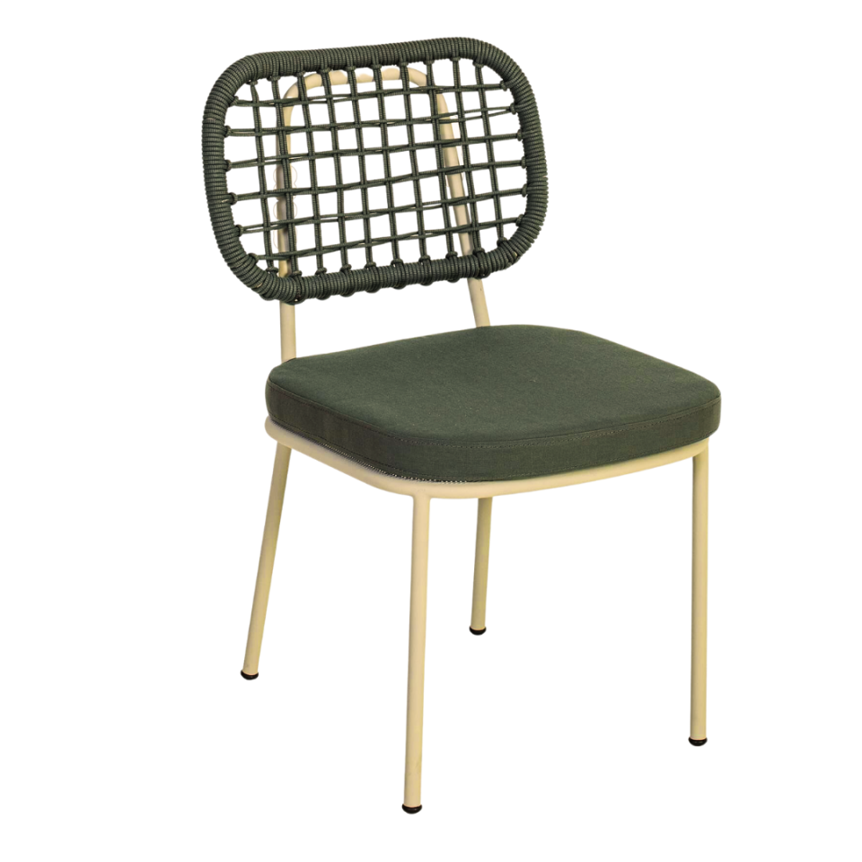 Latte Örgülü Dış Mekan Sandalye