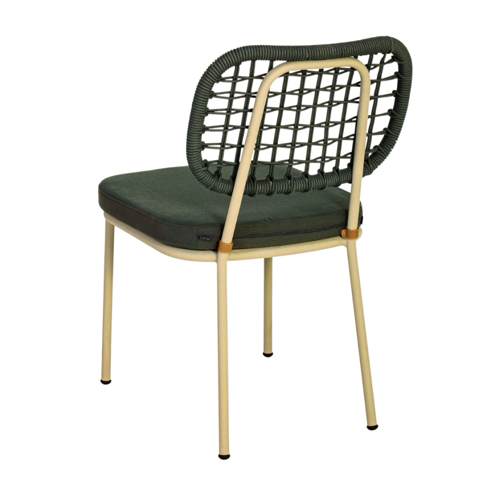 Latte Örgülü Dış Mekan Sandalye