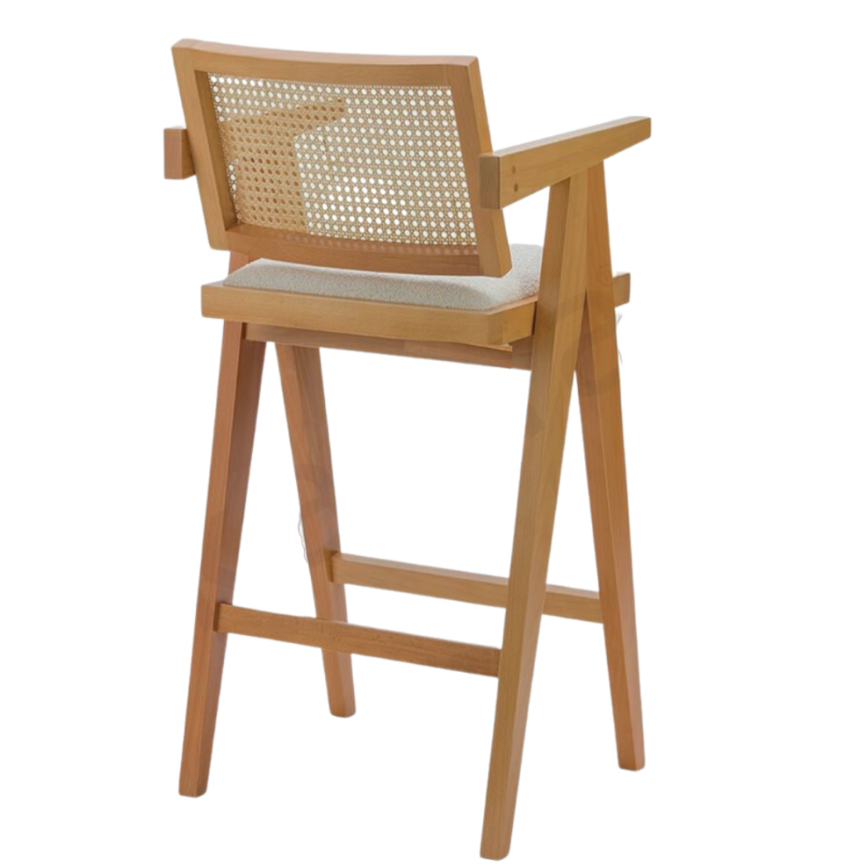 Tuib Ahşap Bar Sandalyesi