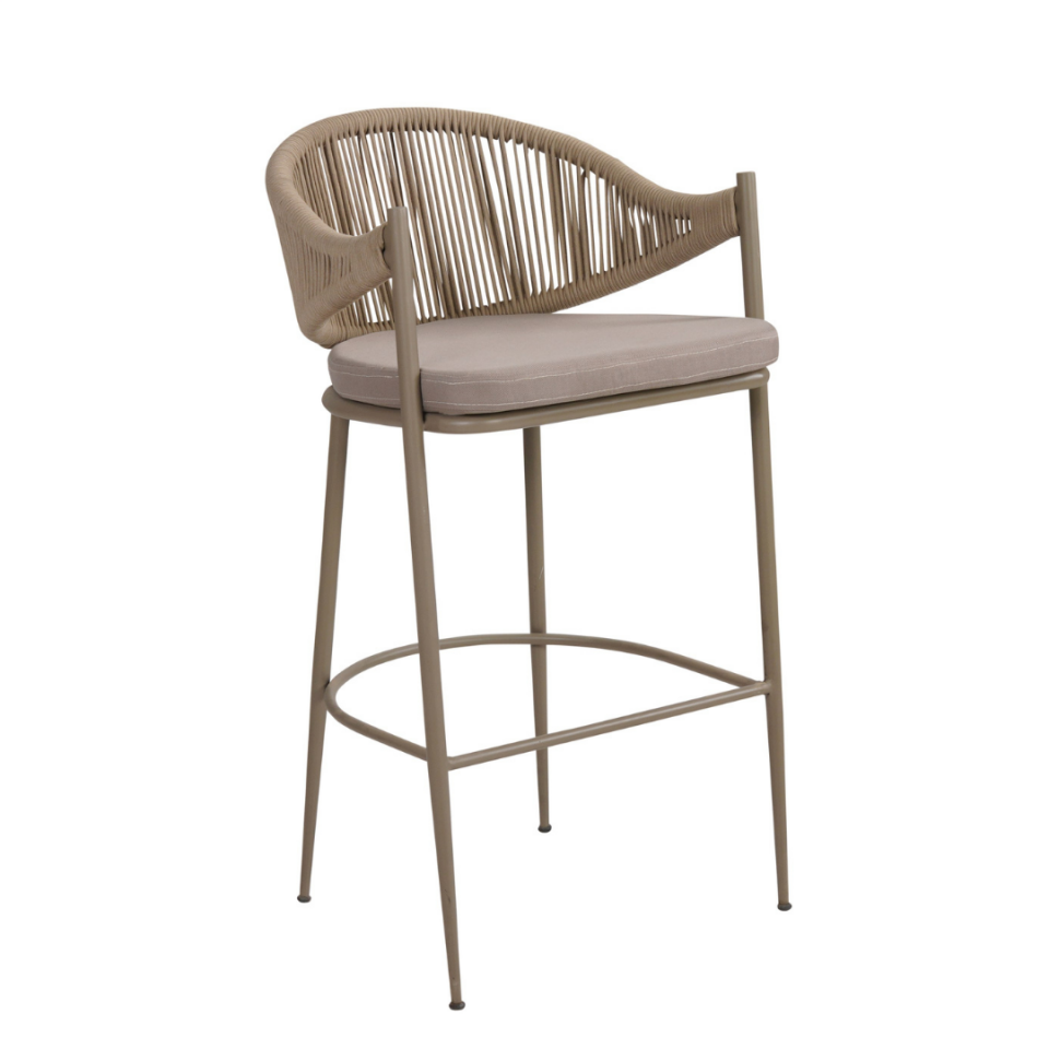 Bullet Dış Mekan Örgülü Bar Sandalyesi
