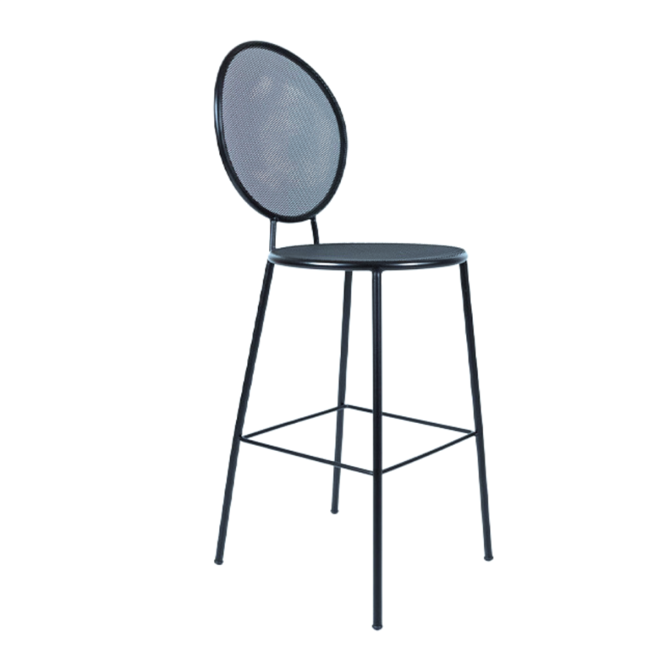 Loop Metal Dış Mekan Bar Sandalyesi